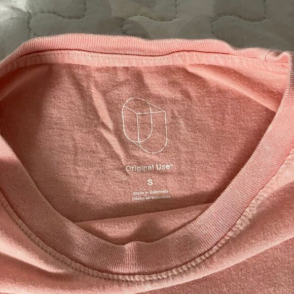 [Size Small] Original Use Acid Wash Light Pink Blank T Shirt - Picture 4 of 4